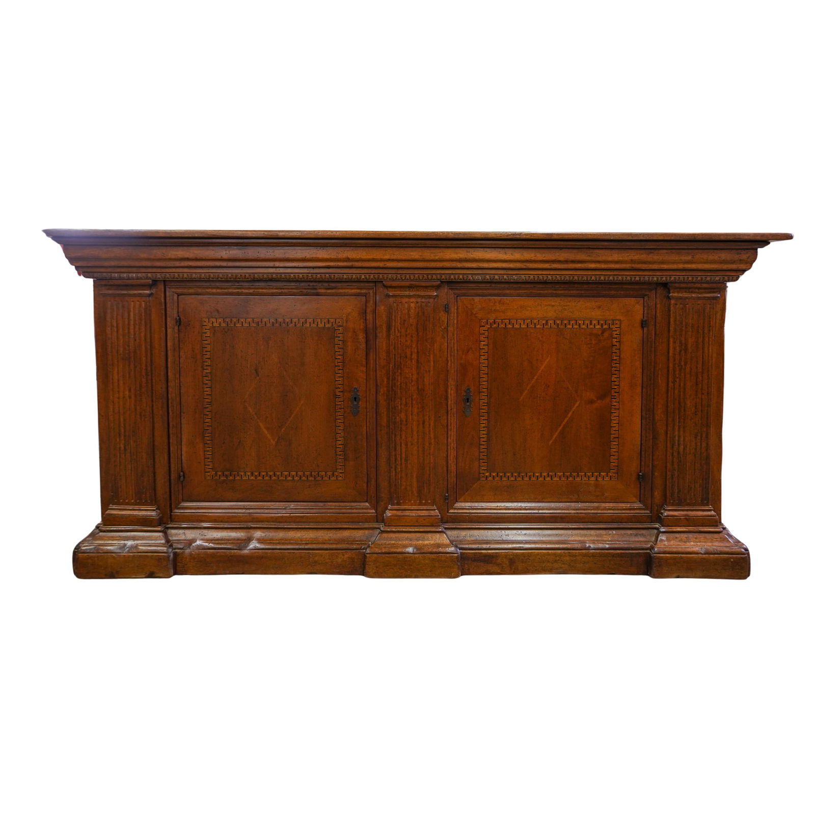 Antique Marquetry Wood Credenza (1 of 12)