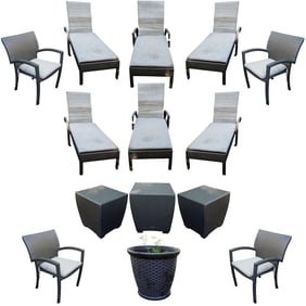 (14 Pc) Brown Jordan Patio Furniture