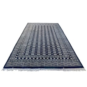 Bokhara Hand-Knotted Wool Rug