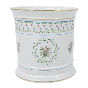 Limoges Porcelain Floral Cachepot
