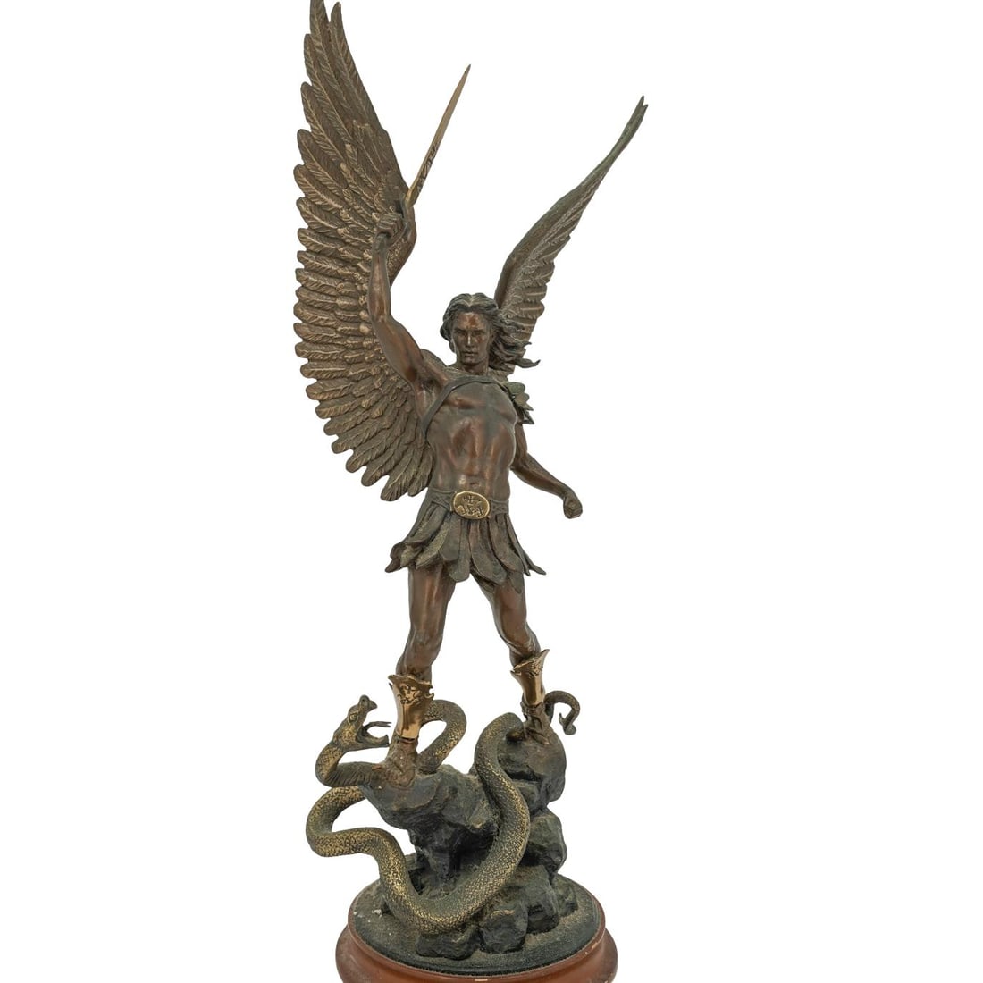 Franklin Mint Bronze "Michael the Defender of God" by Ruth Thompson (1 of 7)