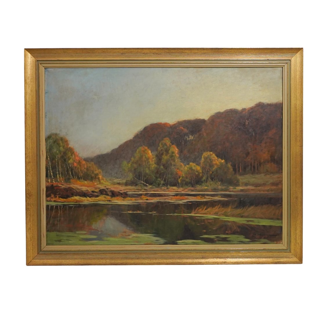 Large Signed Landscape Oil Painting (1 of 4)