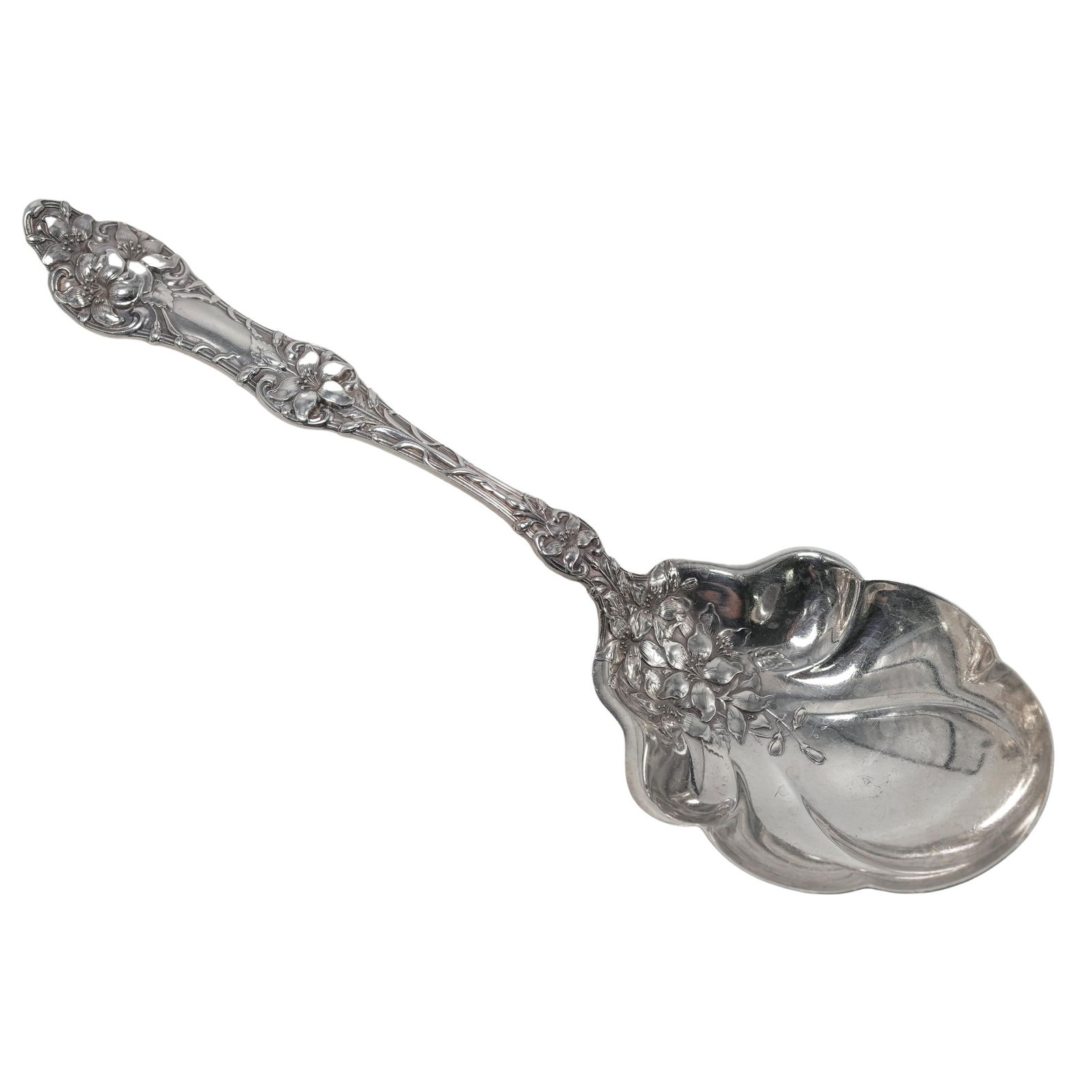Antique Alvin Sterling Silver Serving Spoon (1 of 6)