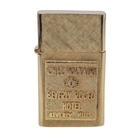 14k Gold Plated Chez Voltaire Florentine Lighter