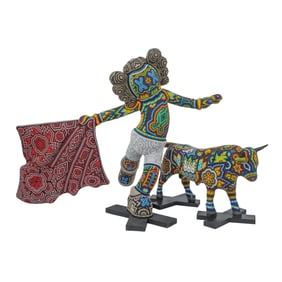 Rick Wolfryd "Chroma" (American, B. 1953) "El Torero" 3D Sculpture