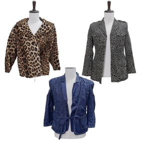 (3 Pc) Vintage Women Designer Jackets Grouping