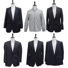 (6 Pc) Vintage Christian Dior / Gieves & Other Tailored Blazers Grouping