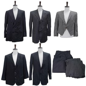 (7 Pc) Vintage Italian Designer Brioni 2-Pc Suits & Jackets