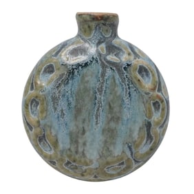 Antique Faience Ceramic Perfume Bottle