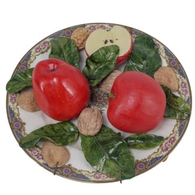 Christine Viennet Trompe L'Oeil Fruit Plate