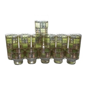 (13 pc) Vintage Culver Prado Glassware Set