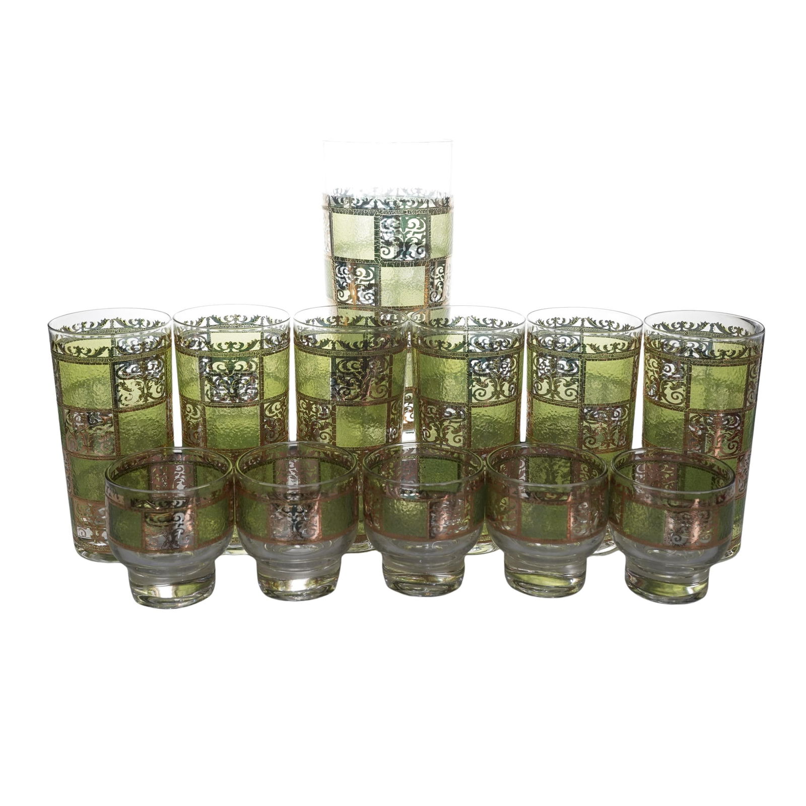 (13 pc) Vintage Culver Prado Glassware Set (1 of 9)