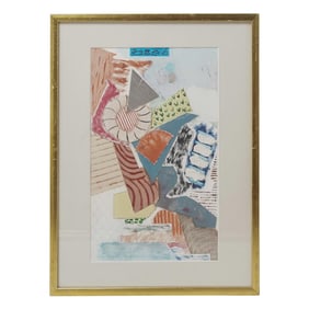 Agnes Jacobs (Hungarian/American, 20th c.) Mixed Media Collage