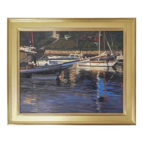 Louis Guarnaccia (20th Cent., American) Oil On Linen Painting