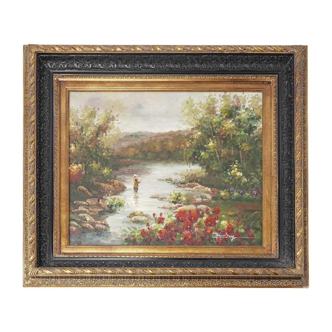 Oil On Canvas Landscape Painting (1 of 4)