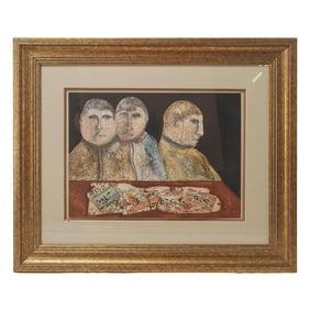 Ramon Carulla (Cuban, b. 1936) Mixed Media Painting