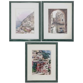(3 Pc) George Kalev Italian Photography Triptych