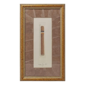 Charles Leonard Cohiba Cuban Cigar Etching