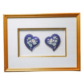 (4 Pc) Chinese Silk Needle Work Ear Muffs