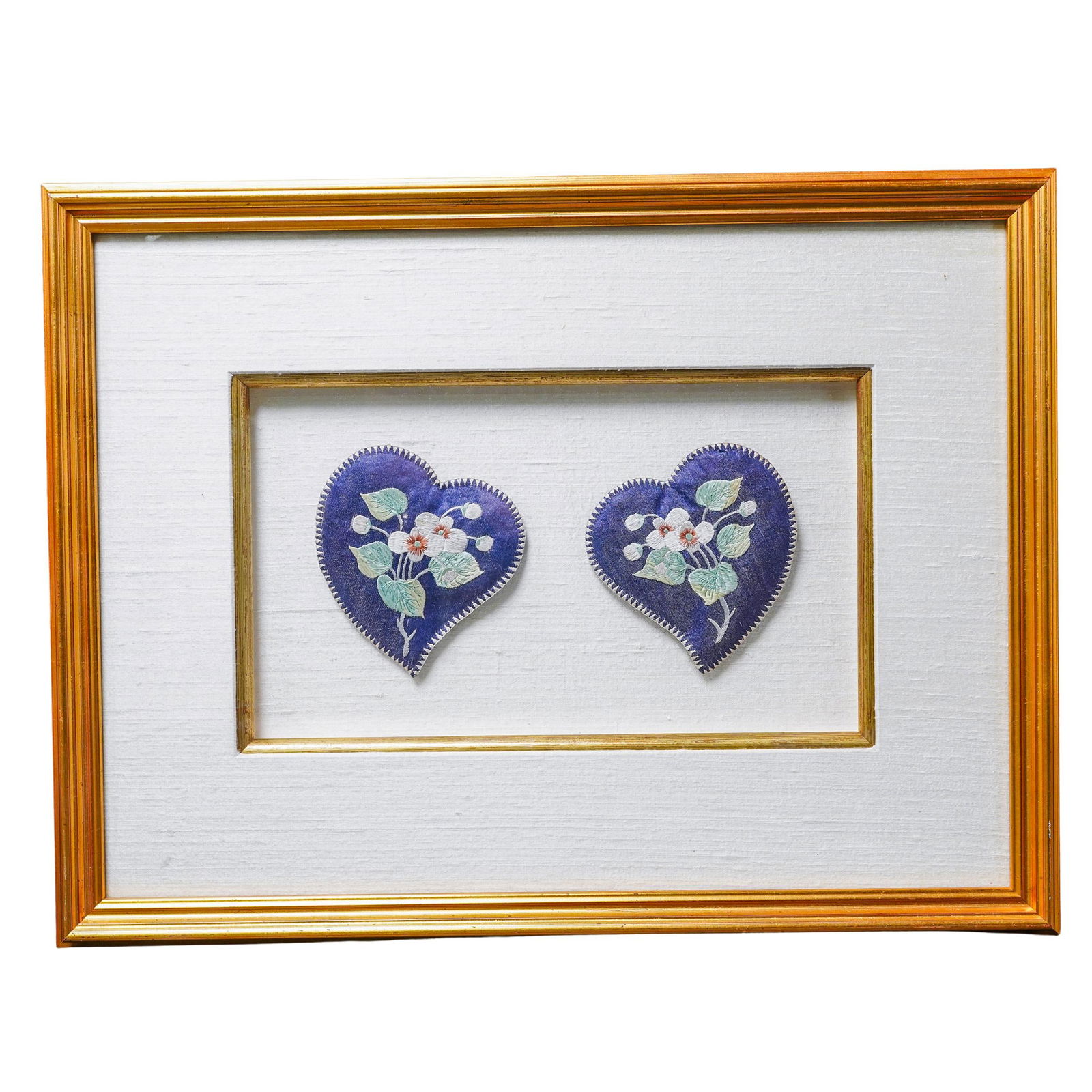 (4 Pc) Chinese Silk Needle Work Ear Muffs (1 of 6)