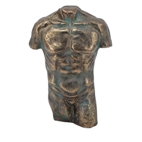 Modernist Mixed Metal Torso Sculpture