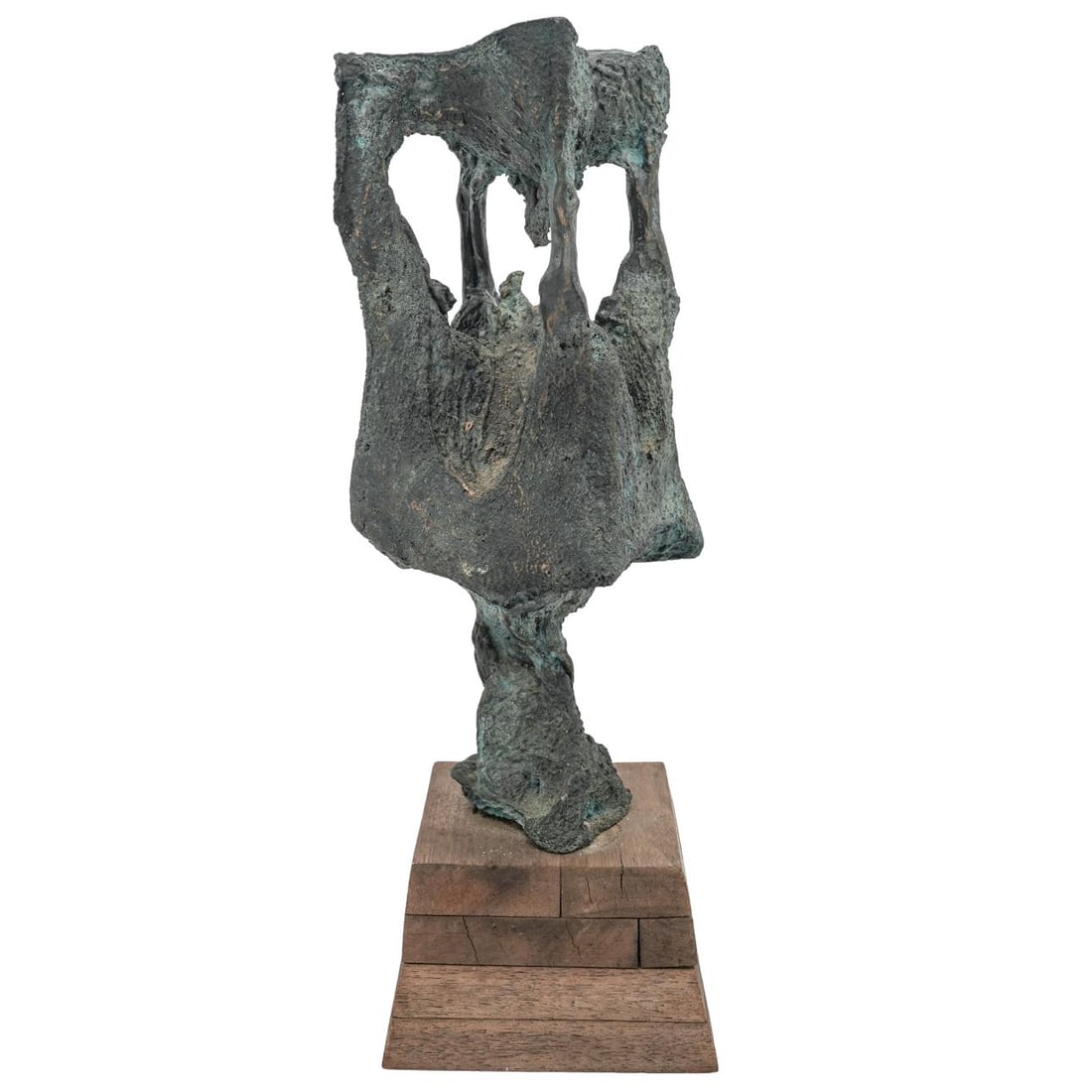 Brutalist Slag Bronze Sculpture (1 of 7)
