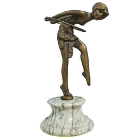 After Chiparus Mixed Metal Dancer Sculpture