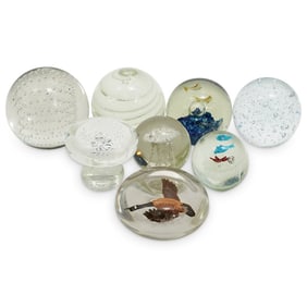 (6 pcs) Handcrafted Glass Paperweights