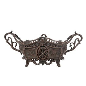 French Ornate Bronze Jardiniere