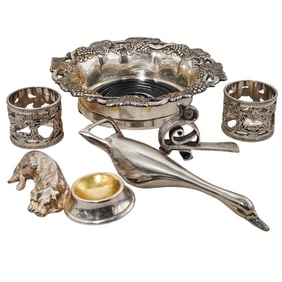 (6 pcs) Assorted Silver Plated Housewares
