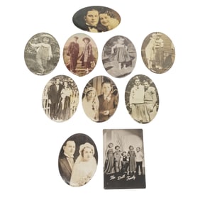 (10 Pc) Vintage Celluloid Pocket Mirrors Grouping