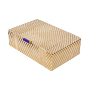 Cartier London 9K Gold & Lapis Lazuli Box