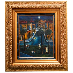 Victor Manuel (Cuban, 1897-1969) 'Untitled' Oil On Canvas Painting