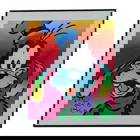 Peter Max “Goofy" Limited Edition Serigraph: Peter Max “Goofy” Limited Edition SerigraphUSA, 20th Cent.Peter Max Limited edition Disney's “Goofy” serigraph on paper, artist embossed lower left, hand signed AP (Artist Proof) '37/7