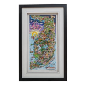 Charles Fazzino (American, B. 1955) “Along Sunshine State" 3D Serigraph