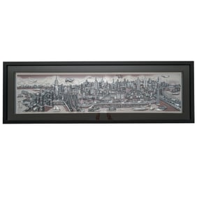 Charles Fazzino (American, B. 1955) “Along The East River" 3D Serigraph