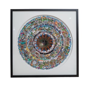 Charles Fazzino (American, B. 1955) “Circle of life" 3D Serigraph