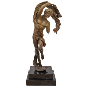 Ira Bruce Reines (American Born 1957) Bronze Sculpture