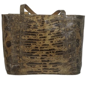 Jimmy Choo Python Snakeskin Tote Bag