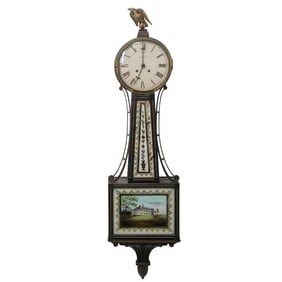 Waltham Clock Co. Mahogany Banjo Clock