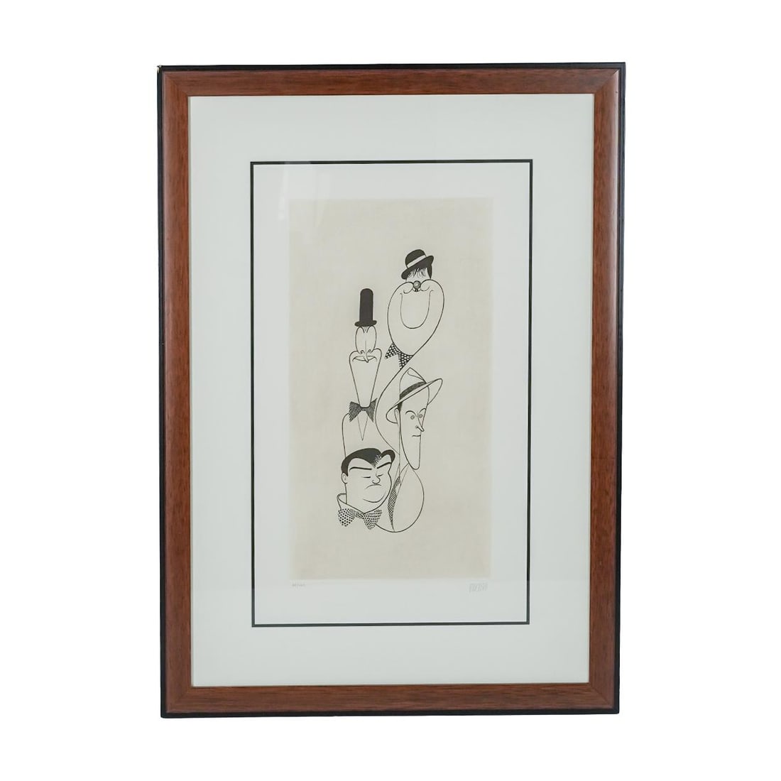 Al Hirschfeld (American, 1903-2003) , Abbott & Costello, Laurel & Hardy Lithograph: Al Hirschfeld (American, 1903-2003) , Abbott & Costello, Laurel & Hardy LithographLate 20th Cent, USA"The Classic Comedians: Laurel & Hardy and Abbott & Costello", lithograph on paper, pencil signed l