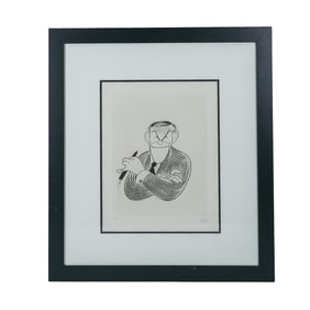 Al Hirschfeld (American, 1903-2003) "Geroge Burns" Etching