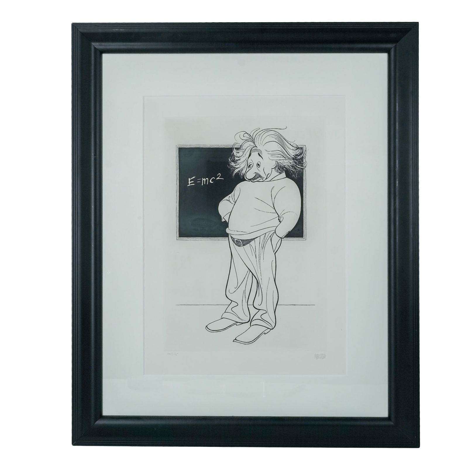 Al Hirschfeld (American, 1903-2003) "Albert Einstein" Etching: Al Hirschfeld (American, 1903-2003) "Albert Einstein" EtchingLate 20th Cent, USAALBERT HIRSCHFELD (American 1903 - 2003)Albert Einstein EtchingSigned lower right Edition: 134/175Published by George J.