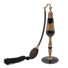 1920s DeVillis Volupte Imperial Glass Perfume Bottle