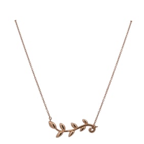 Tiffany & Co. 18K Gold Olive Leaf Vine Necklace