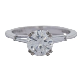 18k White Gold & 1.1ct Diamond Engagement Ring