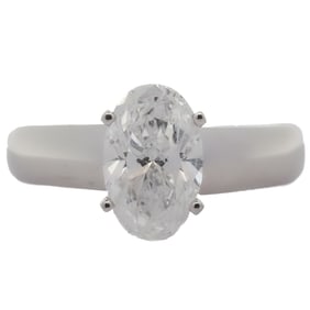 GIA Platinum and 2ct Diamond Ring