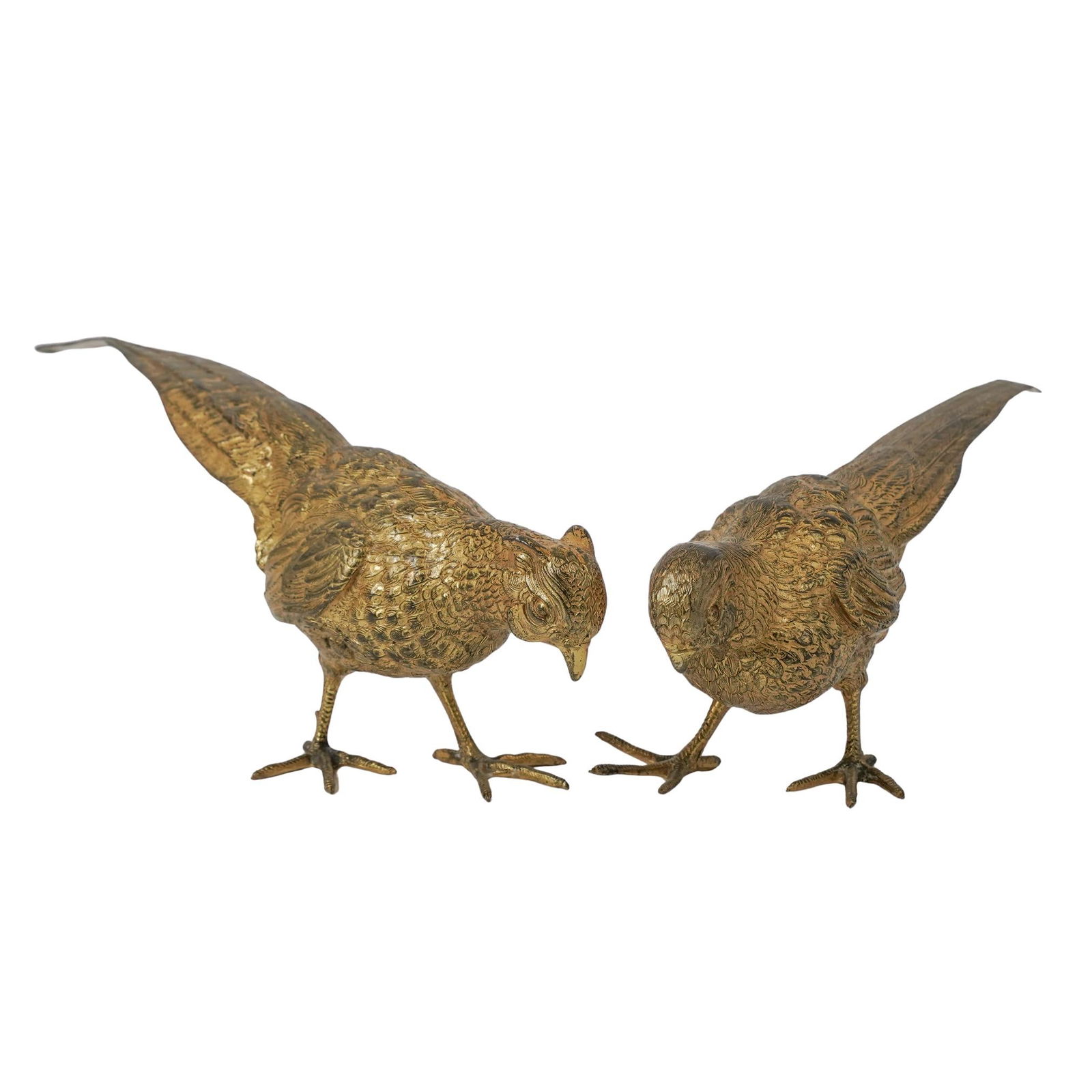 Pair of Spanish Vermeil Silver Pheasants (1 of 8)