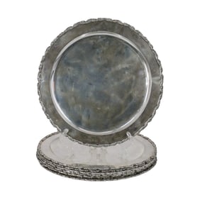 (8 pcs) Juvento Lopez Reyes Sterling Dinner Plates