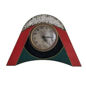 Art Deco Blum Caussignac & Co Enamel Desk Clock